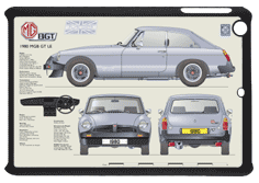 MGB GT LE 1980 Small Tablet Covers